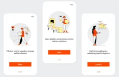 Handdrawn Logistics Vector Illustrations Pack