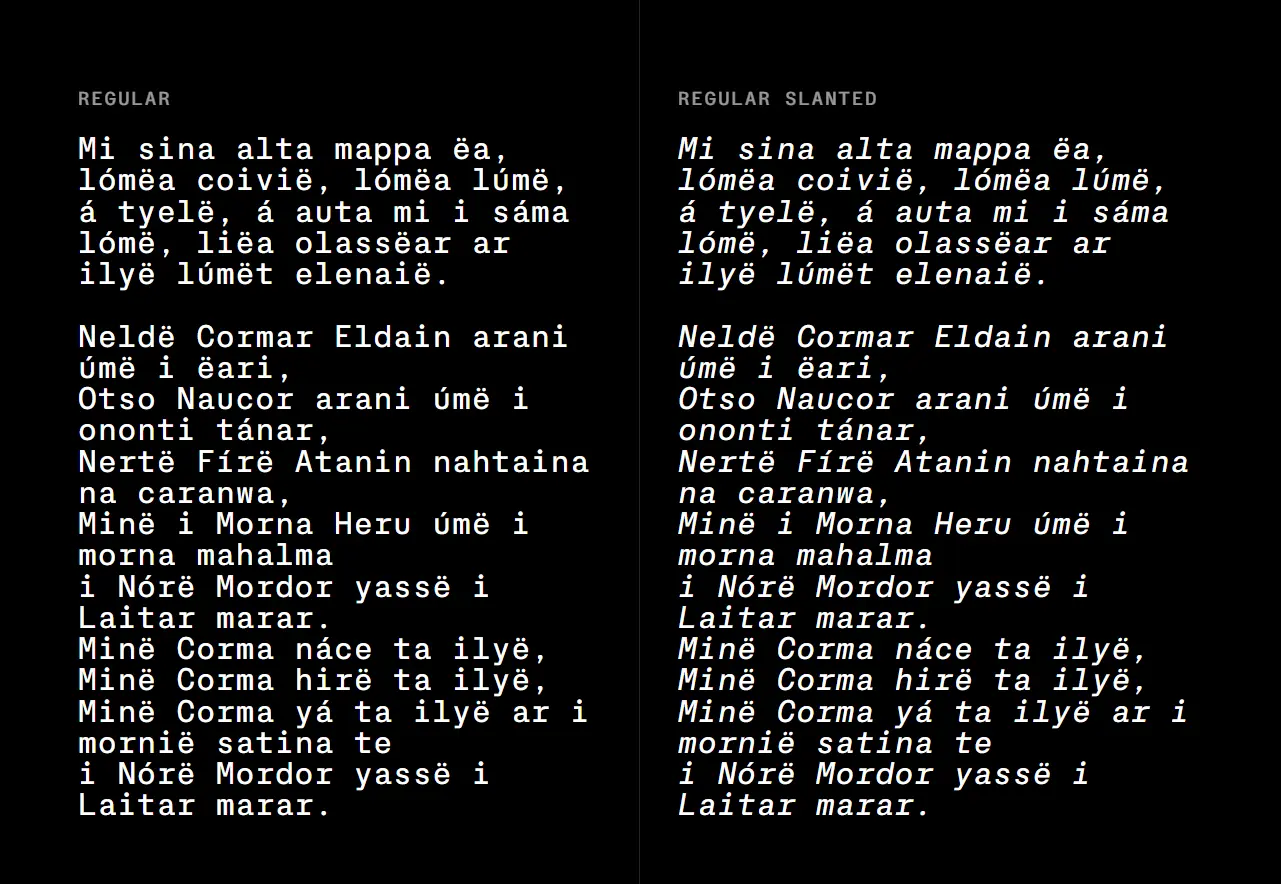 Server Mono Typeface