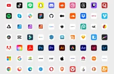 200+ Free Social Icons & Popular Brand Logos