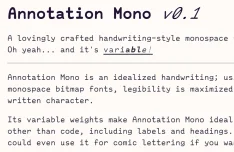 Annotation Mono