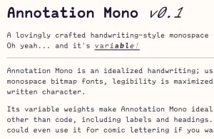 Annotation Mono