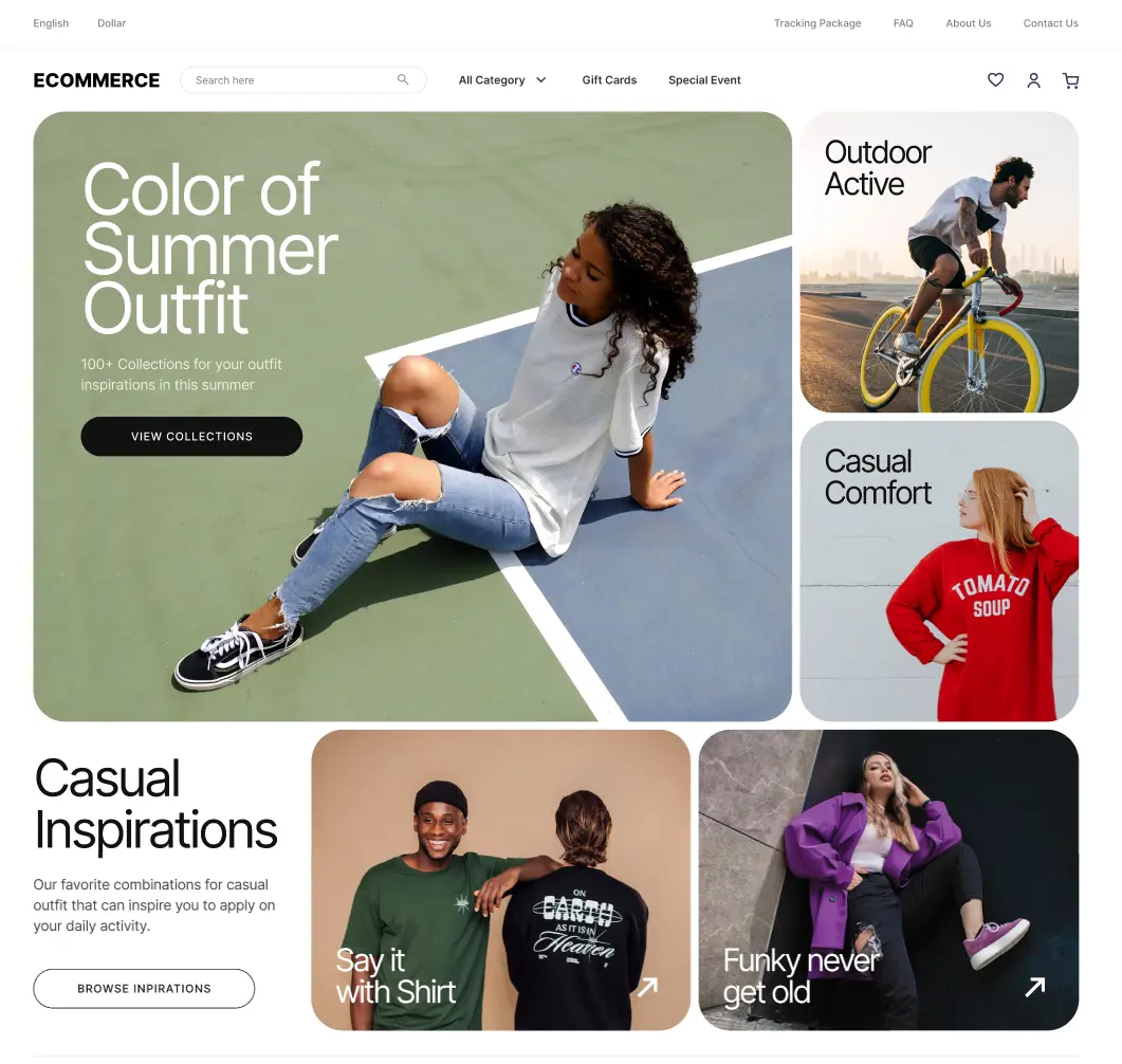 Paperpillar - A modern E-commerce Web UI Kit.