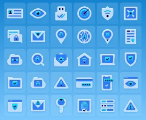 Cyber Security Icon Set