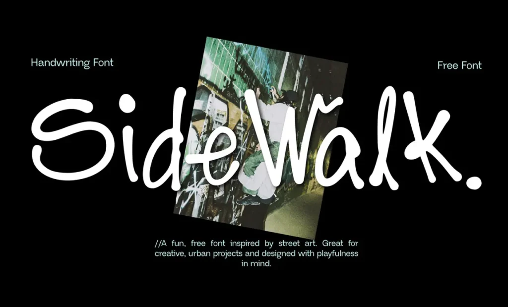 SIDEWALK Playful Font