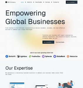 Modern B2B Website Template Figma