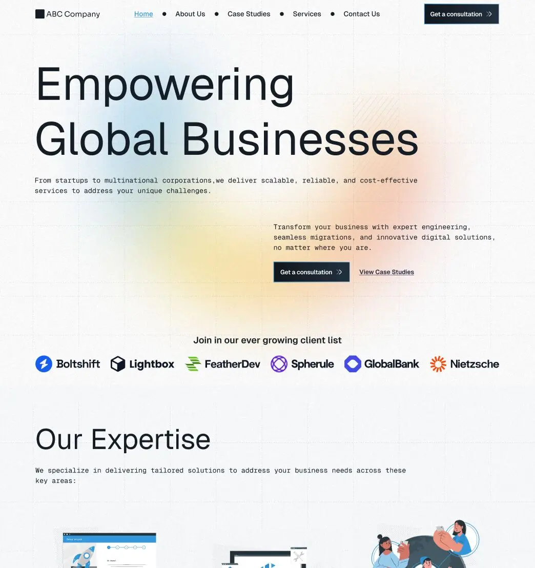 Modern B2B Website Template
