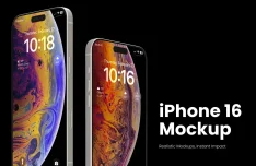Free iPhone 16 3D Mockup