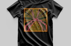 T-shirt Mockup with Custom Pattern