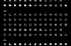 Weather Icon Pack 3 Styles