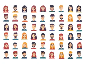 54 Free Flat Avatar Illustrations in Figma