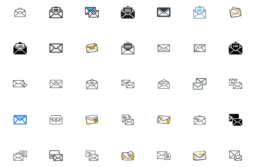 65 Free Email & Envelope Icons (3 Styles)