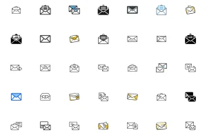 65 Free Email & Envelope Icons (3 Styles)