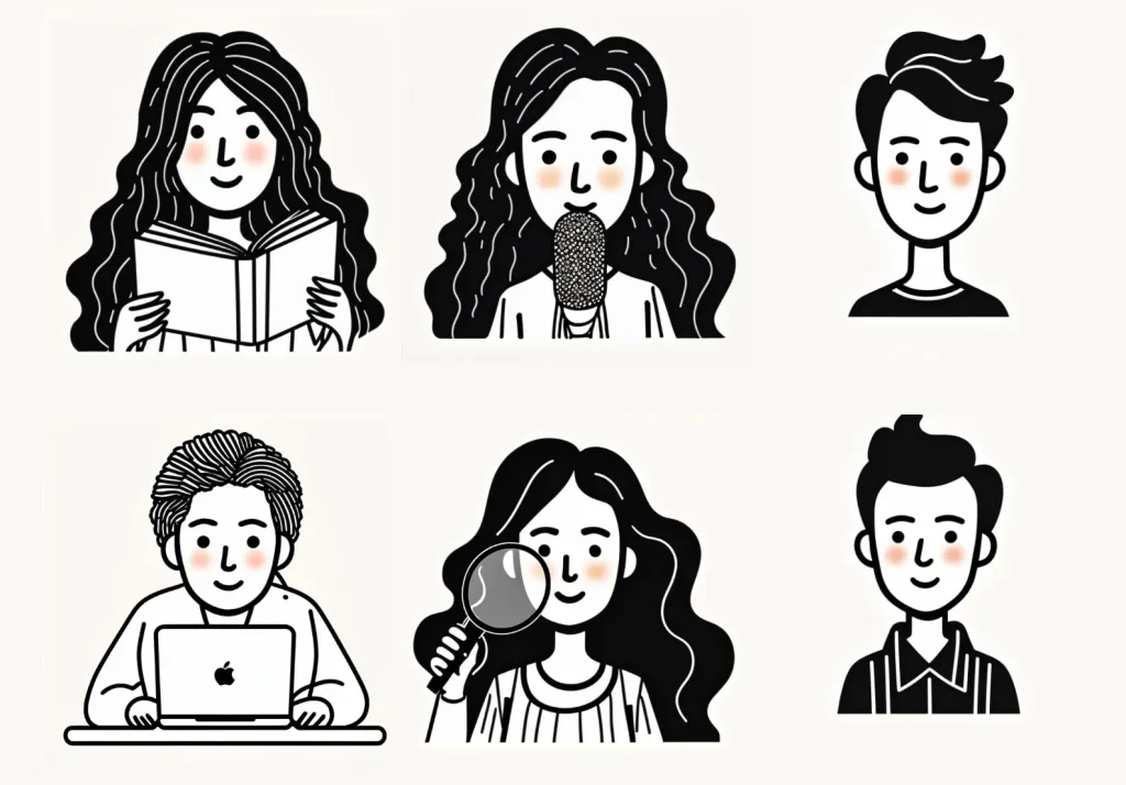 20 Avatar Illustrations (PNG & SVG)