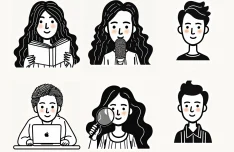20 Avatar Illustrations (PNG & SVG)