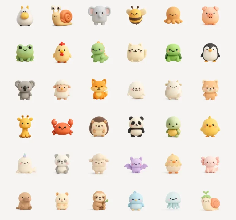 36 Free Adorable 3D Animal Icons in Figma