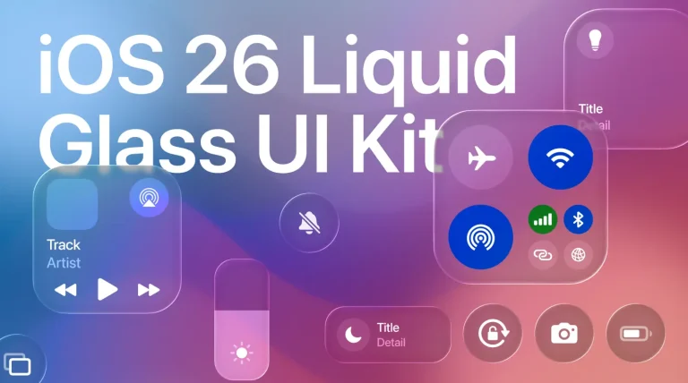iOS 26 Control Center UI Kit Figma