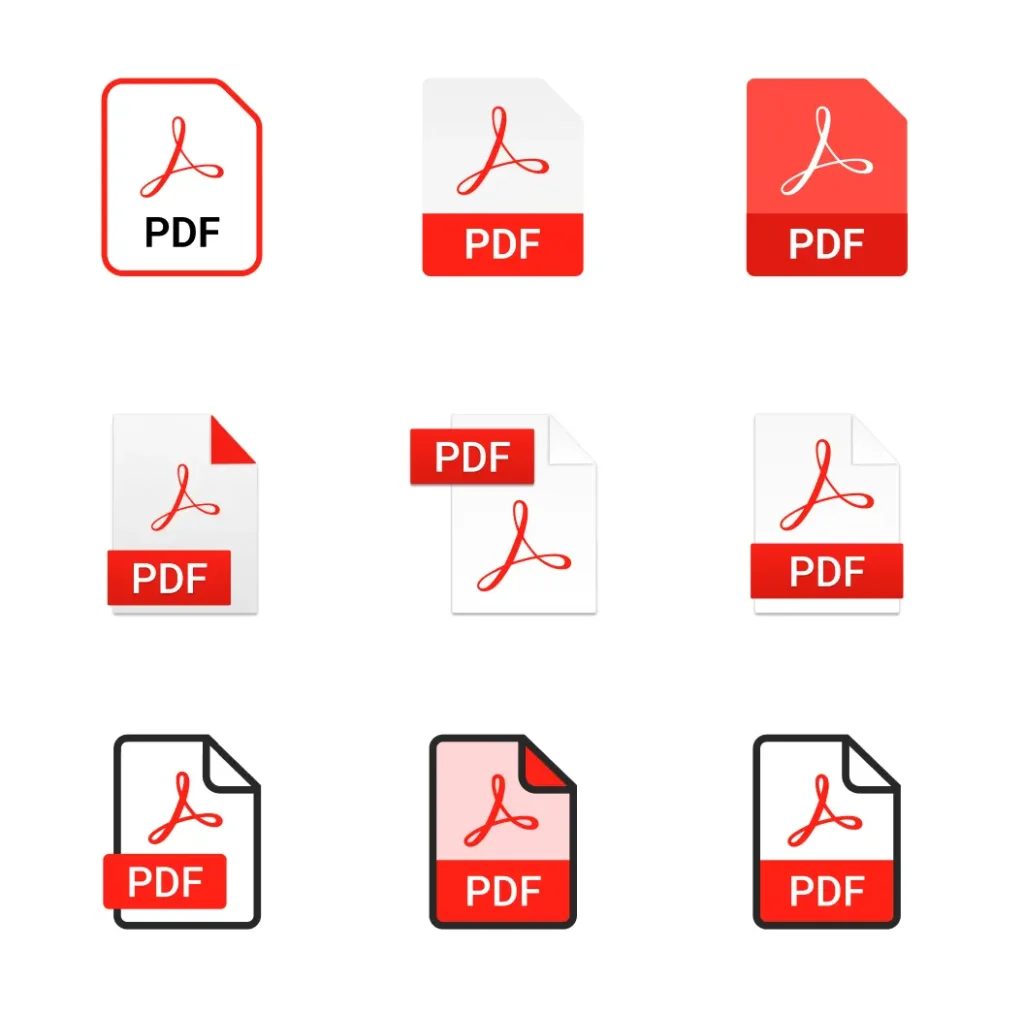 9 Free PDF Icons