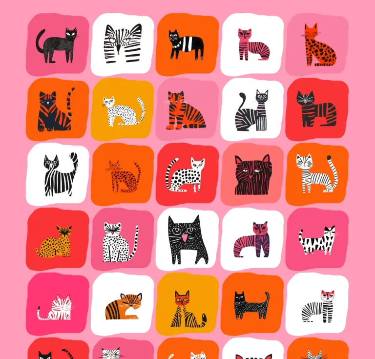 40 Free Cute Cat Illustrations