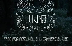 LUNNA Floral Font