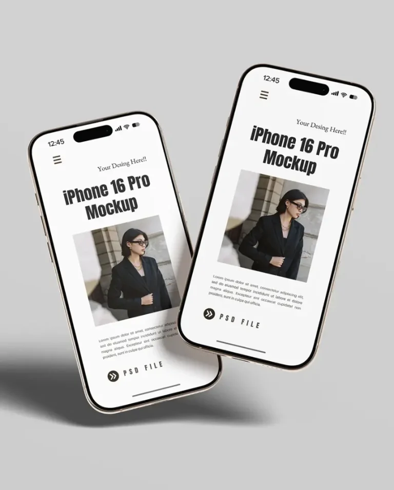 6 Free iPhone 16 Pro Mockups