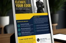 Realistic Corporate Flyer (PSD + AI)