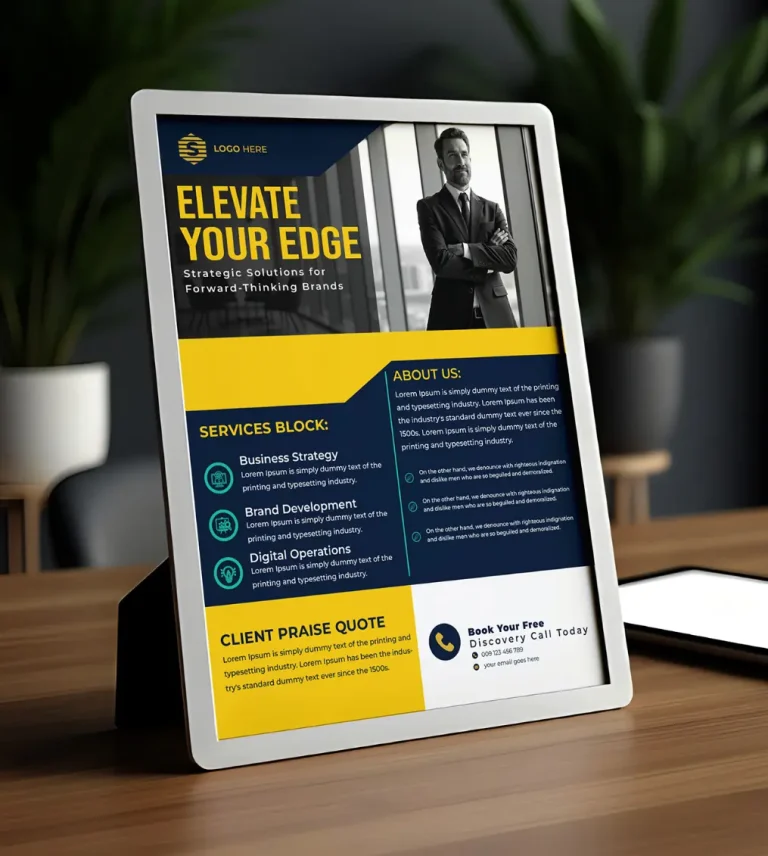 Realistic Corporate Flyer (PSD + AI)