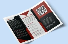 Modern Trifold Brochure Template for Adobe Illustrator