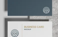 4 Free Modern Business Card PSD Mockups