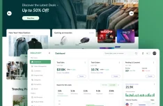 Modern E-commerce Dashboard & Landing Page UI Kit Figma