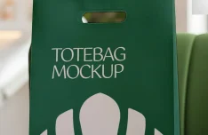 Beauty Clinic Tote Bag PSD Mockup