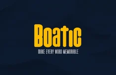 Boatica Bold Display Typeface