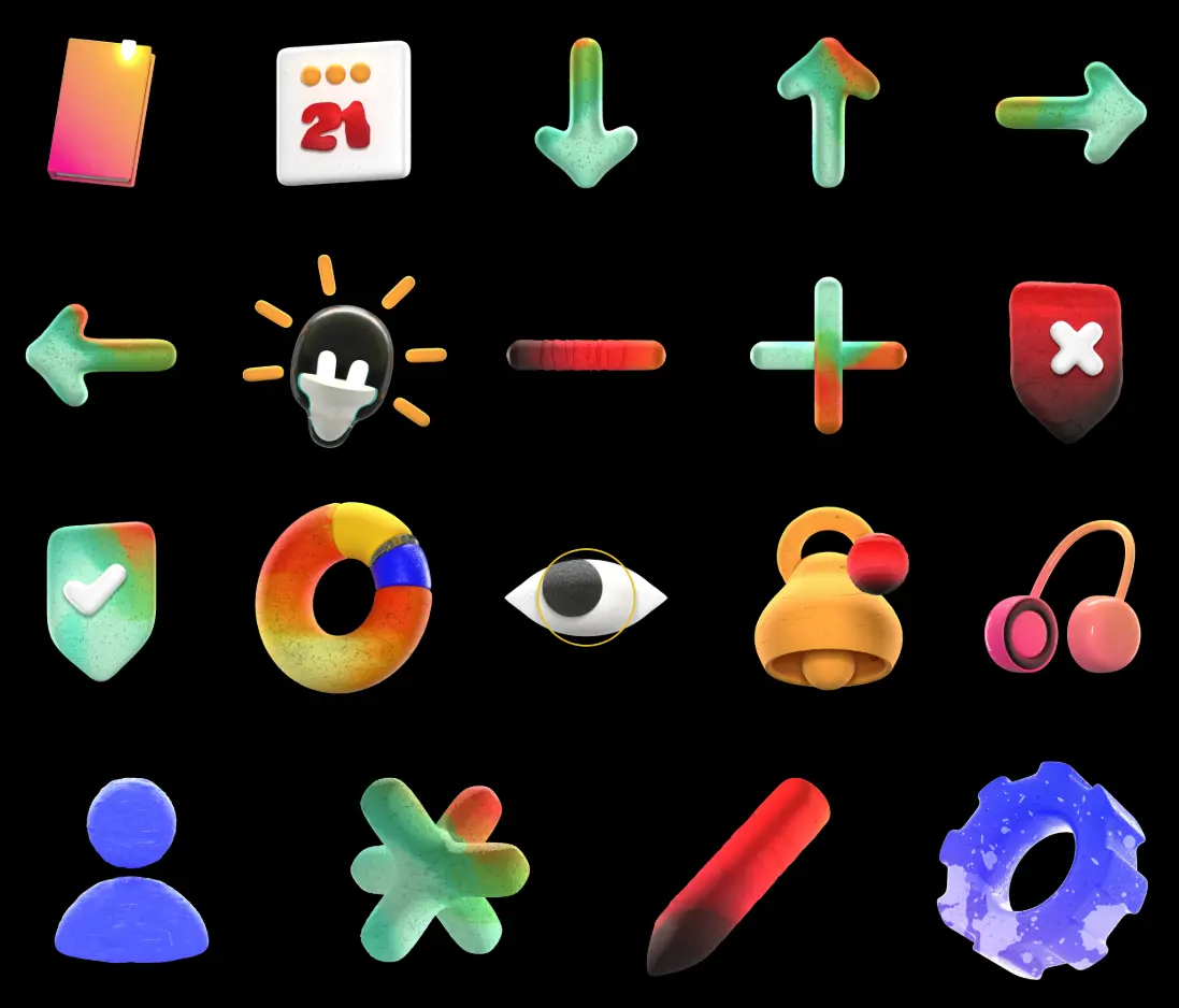 Download 20 Free, Bold, Playful Icons for Digital Projects