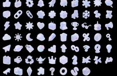 65+ Free Pastel Frosted Glass Icons in Figma