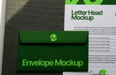 High-Res Envelope Mockup for Branding Design