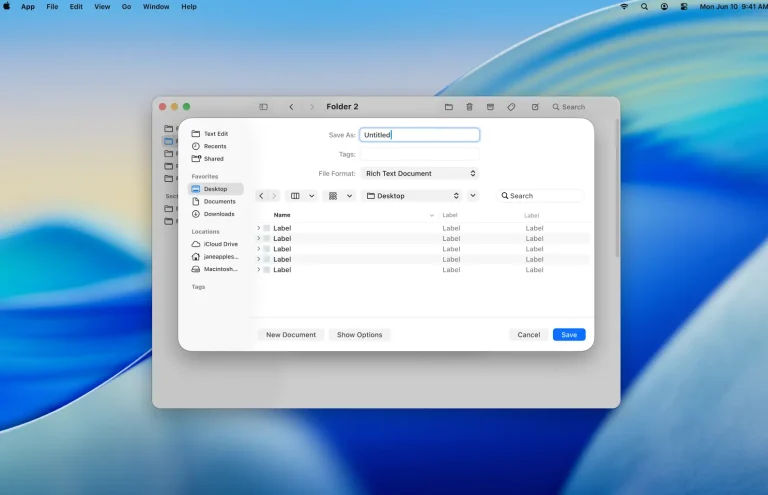 Official Apple macOS 26 Tahoe Figma UI Kit