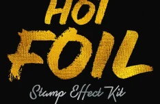 Hot Foil Stamp Layer Styles for Photoshop