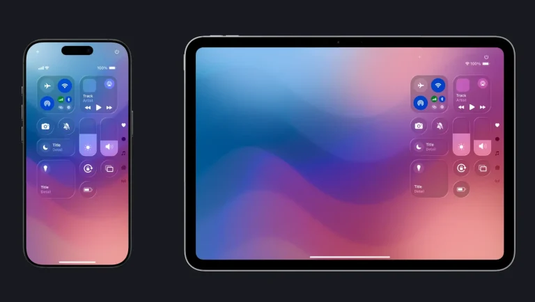 iOS 26 & iPadOS 26 Control Center UI Kit Figma