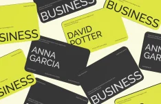 Minimal Rounded Corner Business Card Mockups
