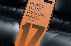 High Res iPhone 17 Pro PSD Mockup