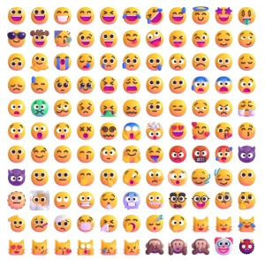 1100+ Free 2D 3D Microsoft Emojis in Figma