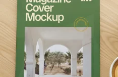 Villa Magazine Cover Mockup for Professional Presentations