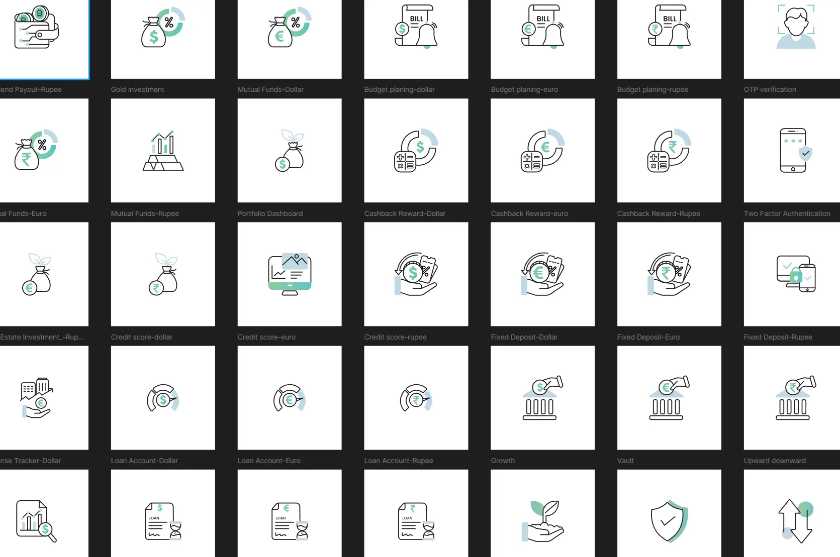 Fintech Icons