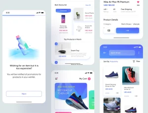 Nexkart Free E-commerce App UI Kit