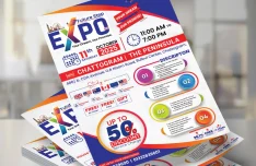 A4 Flyer Poster PSD Mockup for Professional Presentations