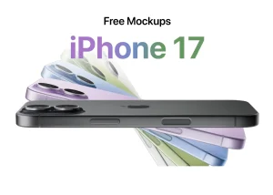 iPhone 17 Figma Mockups in 5 Colors