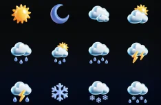 12 Free 3D Weather Icons in Figma