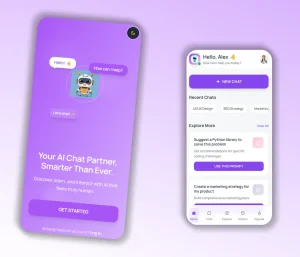 AI Chatbot & Assistant App UI Kit for Figma