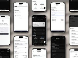 WisePay Free Fintech Mobile App UI Kit for Figma