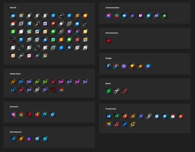 100+ Free MacOS App Icons Figma