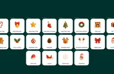 20 Free Clay Christmas Icons in 3D Style